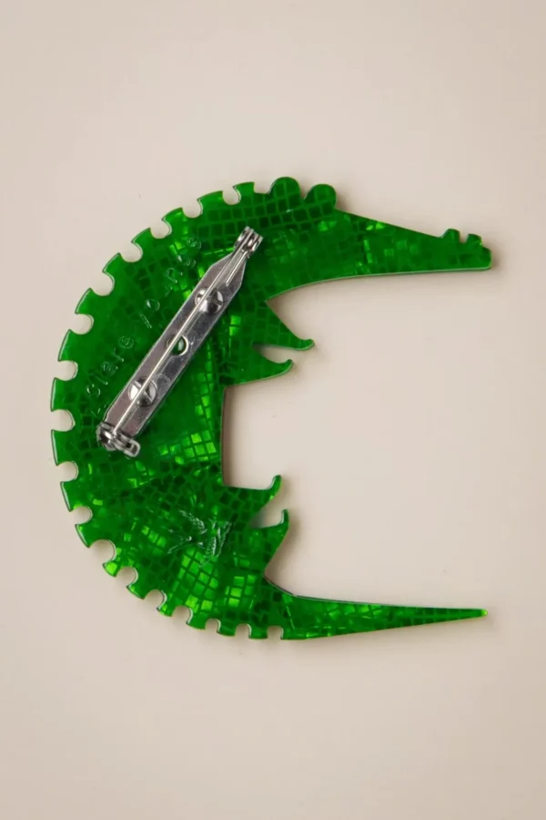 A Crocodile Named Growl Broche-Erstwilder Outlet