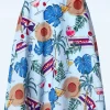 Aloha Swing Rok In Blauw-Banned Retro New