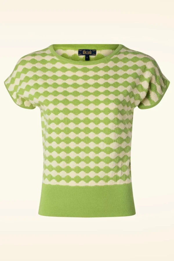 Ann Turtle Top In Macaw Groen-King Louie Clearance