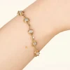 Antique Armbandje In Goud En Maansteen Wit-Very Cherry Shop