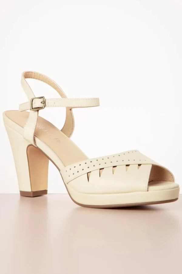 Aria Sandalen In Ivoorwit-Chelsea Crew Sale