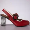 Arrow Leather Slingback Pumps In Rood-Nemonic Flash Sale