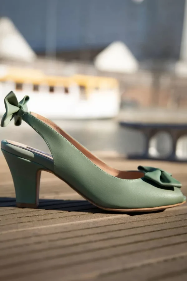 Ava Cote D'Azur Pumps In Viltspaatgroen-Lola Ramona u2665 Topvintage Online