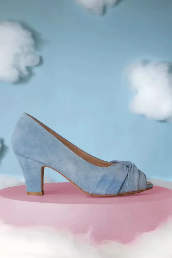 Ava Love Me Truly Peeptoe Pumps In Faded Blauw-Lola Ramona u2665 Topvintage Online