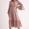 Bathilde Strawberry Fields Midi Jurk In Multi-Louche Flash Sale