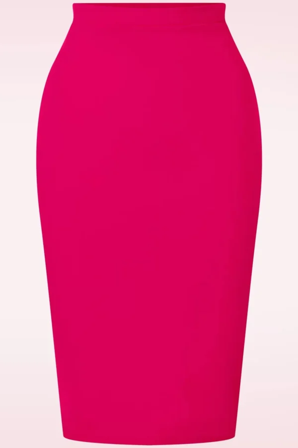 Bella Midi Rok In Magenta-Vintage Chic for Topvintage Sale