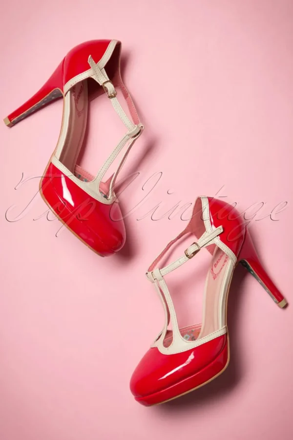 Betty Pumps In Rood-Banned Retro Shop