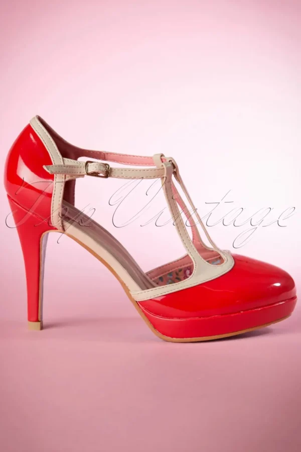 Betty Pumps In Rood-Banned Retro Shop