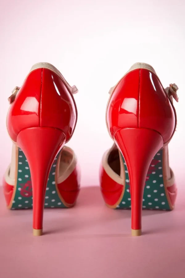 Betty Pumps In Rood-Banned Retro Shop