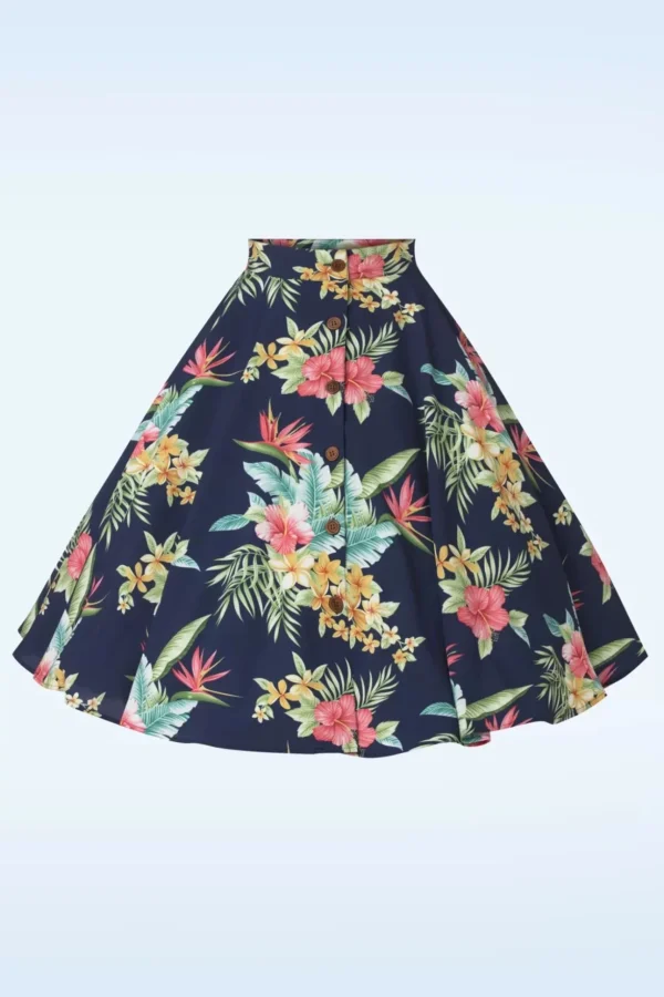 Beverly Button Swing Rok In Honolulu Navy-Rock N Romance Online