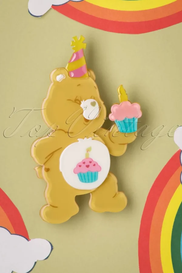 Birthday Bear's Cake Broche-Erstwilder Flash Sale