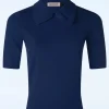 Bow Delight Jumper In Marineblauw-Banned Retro Outlet