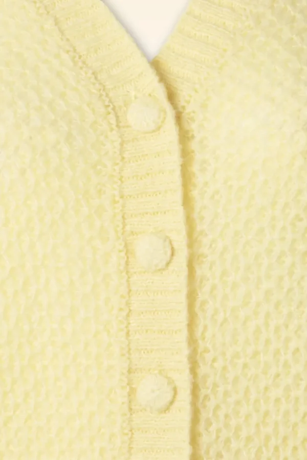 Cardi V Farfalle In Custard Geel-King Louie Flash Sale