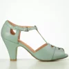 Catherina T-Strap Pumps In Mintgroen-Chelsea Crew Best Sale