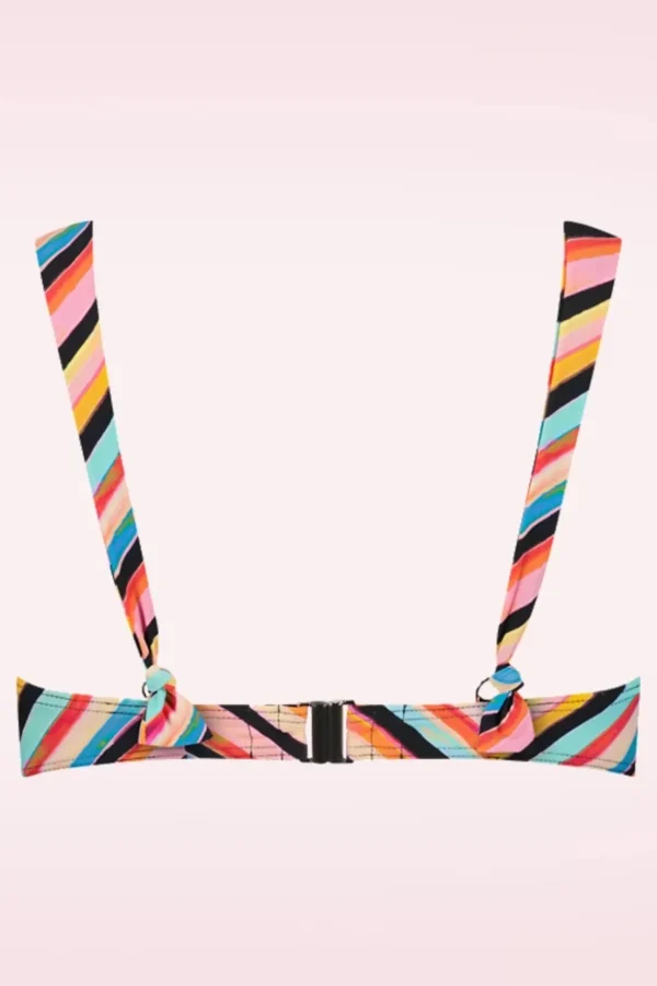 Chevron Chic Padded Bikini Top In Multi-Cyell Shop