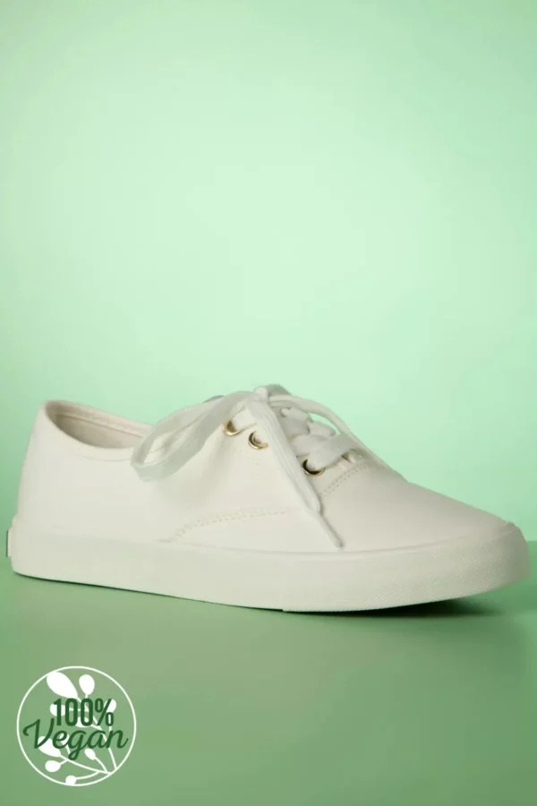 Chloe Canvas Sneakers In Gebroken Wit-Tamaris Discount