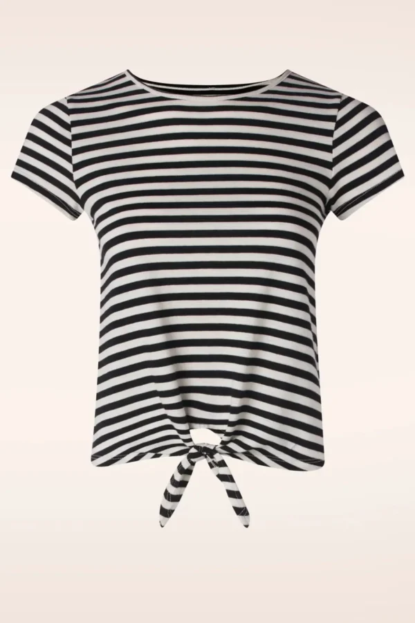 Chopito Stripe Knot T-Shirt In Zwart-King Louie Sale