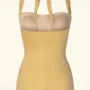 Classic Fifties One Piece Badpak In Goud-Esther Williams Best Sale