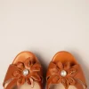 Daisy Leren Sandalen In Cognac-Chelsea Crew Cheap