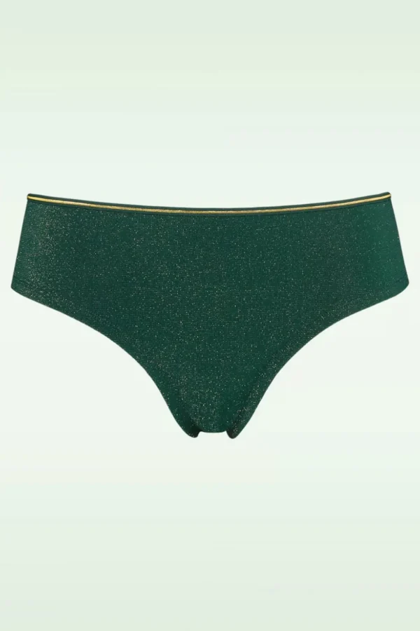 Dame De Paris Slip In Groen En Goud-Marlies Dekkers Sale