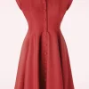 Doll Swing Jurk In Rood-Banned Retro Best Sale