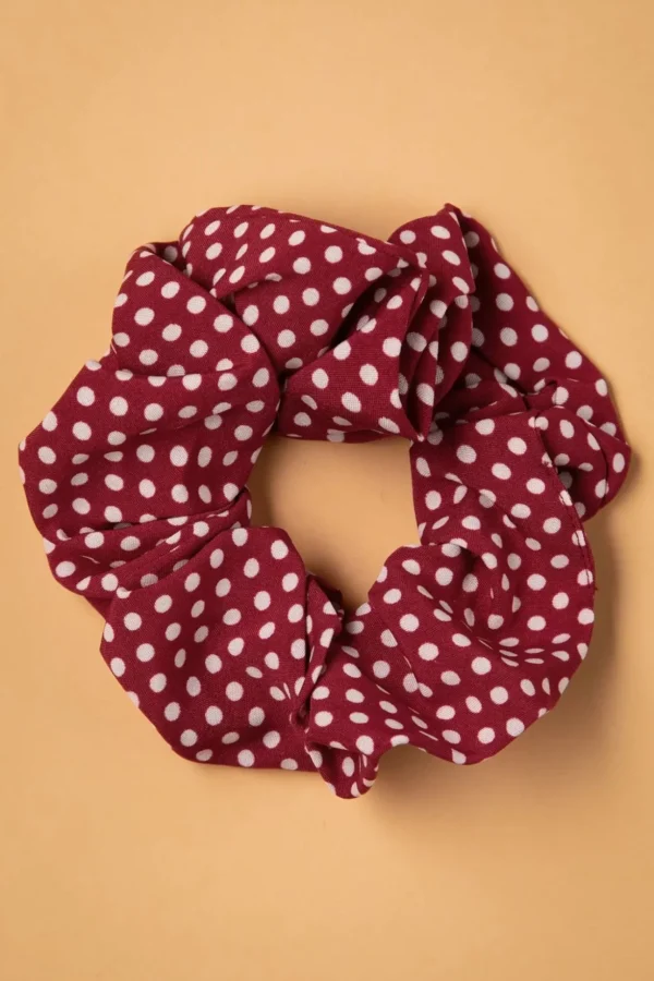 Dotty Scrunchie In Rood-Banned Retro Store