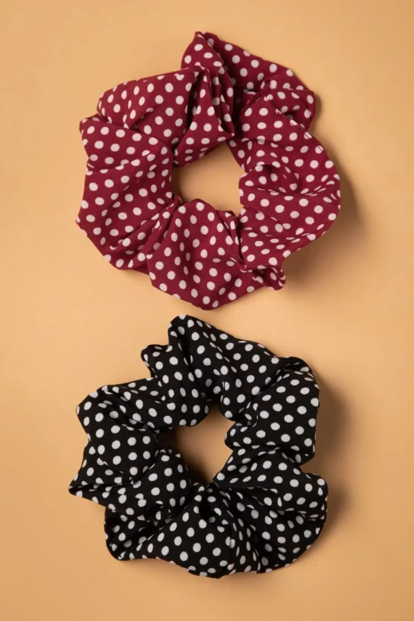 Dotty Scrunchie In Rood-Banned Retro Store