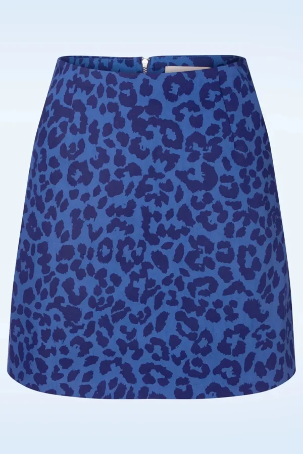 Dylan Animal Magic Rok In Blauw-Louche Clearance