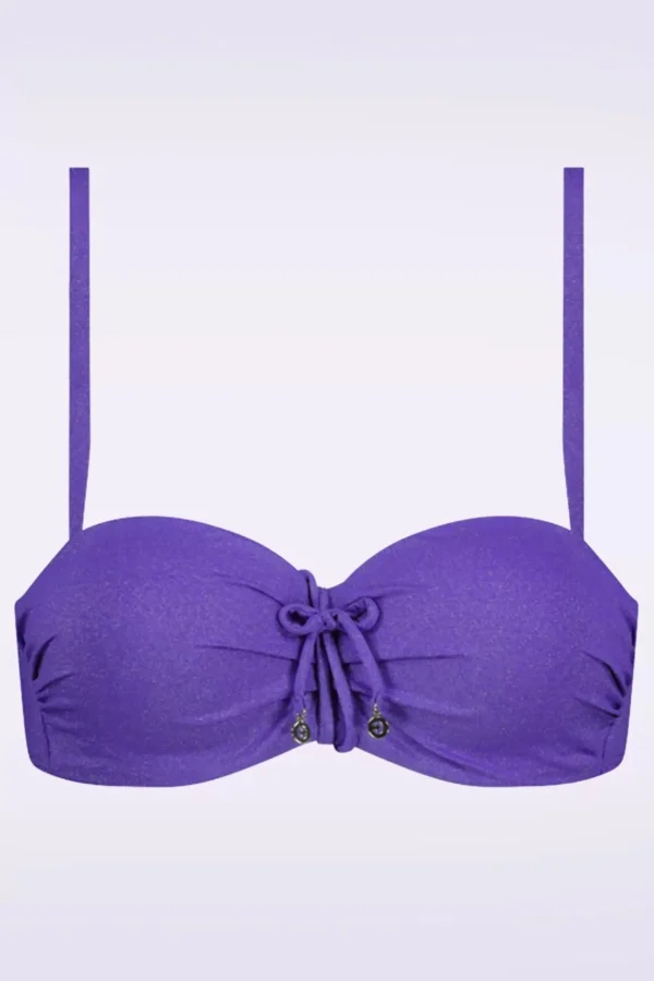 Evening Glam Padded Bikini Top In Paars-Cyell Online