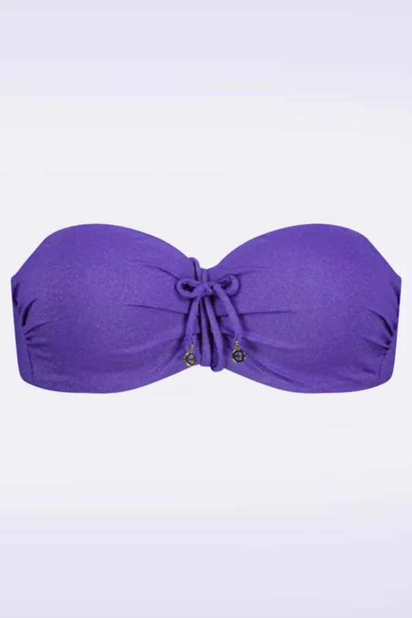 Evening Glam Padded Bikini Top In Paars-Cyell Online