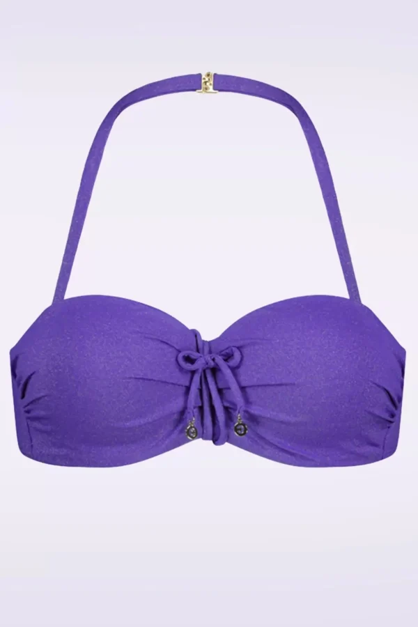 Evening Glam Padded Bikini Top In Paars-Cyell Online