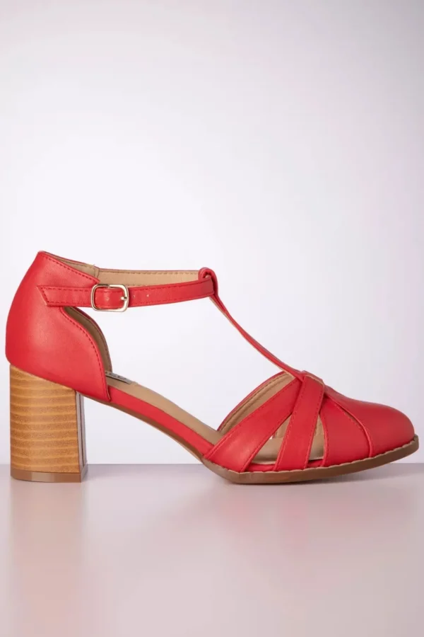 Fancy Footwork Pumps In Rood-Banned Retro Hot