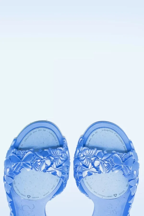 Flexi Butterfly Flipflop Sandaaltjes In Glossy Blauw-Sunies Sale