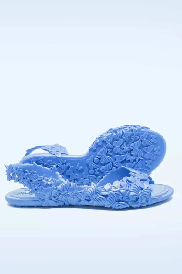 Flexi Butterfly Flipflop Sandaaltjes In Glossy Blauw-Sunies Sale