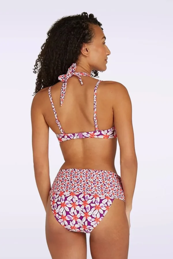 Flipover Summer Flowers Bikinibroekje In Paars-TC Beach Hot