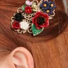 Freda Flower Cluster Haarclip En Broche In Goud En Multi-Lovely Outlet