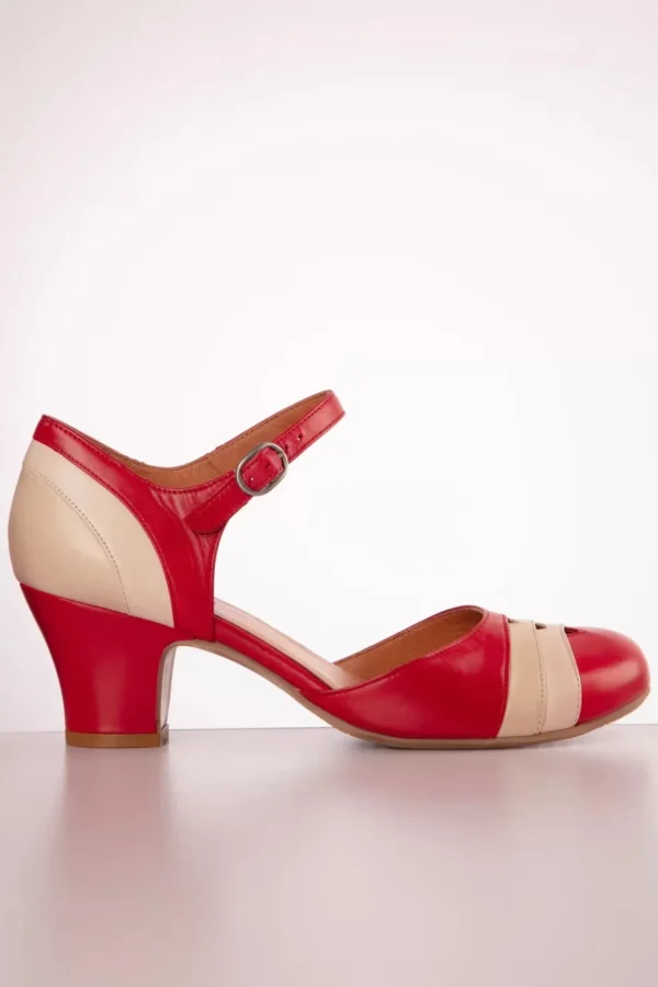 Frenchy Mary Jane Pumps In Rood-Miz Mooz Online