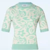 Freya Flower Jumper In Mintblauw-Compania Fantastica Sale