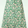 Garden Rok In Groen-Banned Retro Cheap