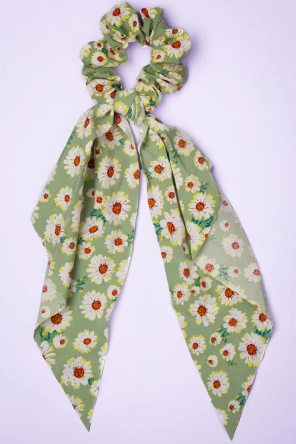 Geraldine Scrunchie In Groen-Banned Retro Sale