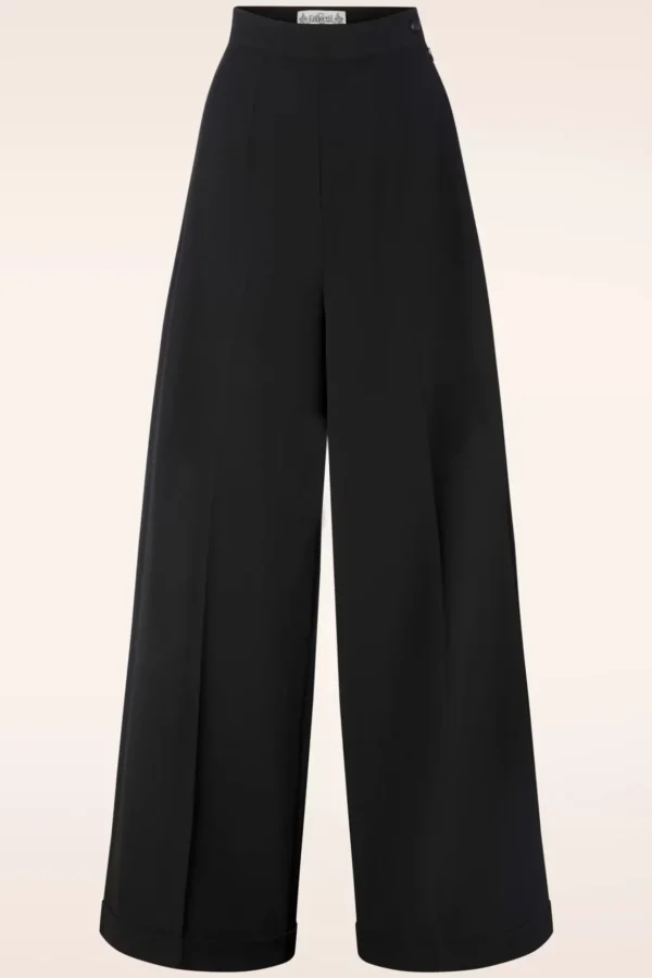 Gerilynn Pantalon In Zwart-Collectif Clothing New