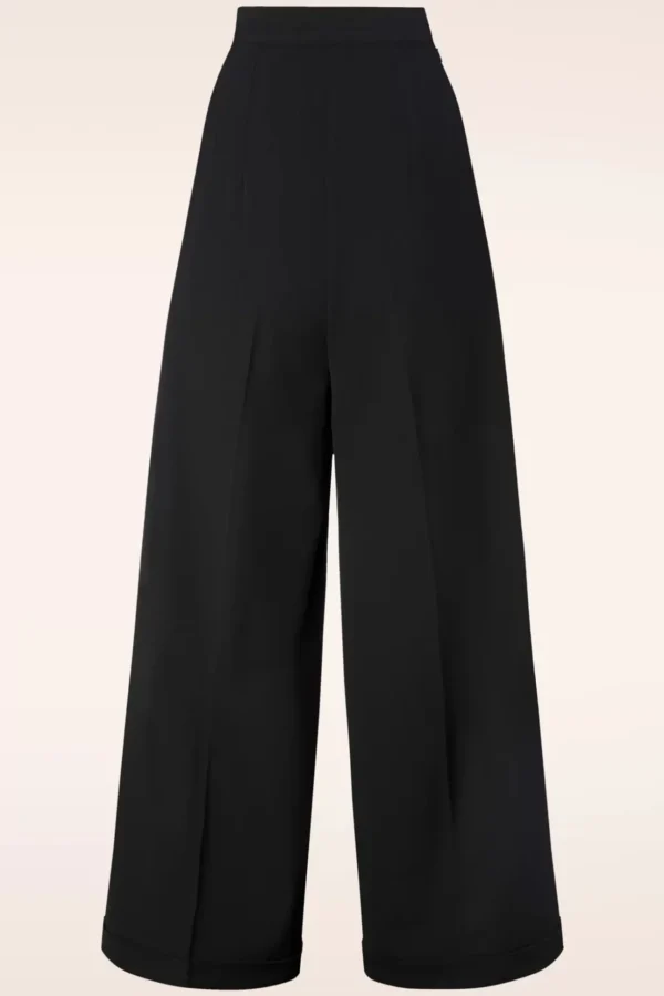 Gerilynn Pantalon In Zwart-Collectif Clothing New