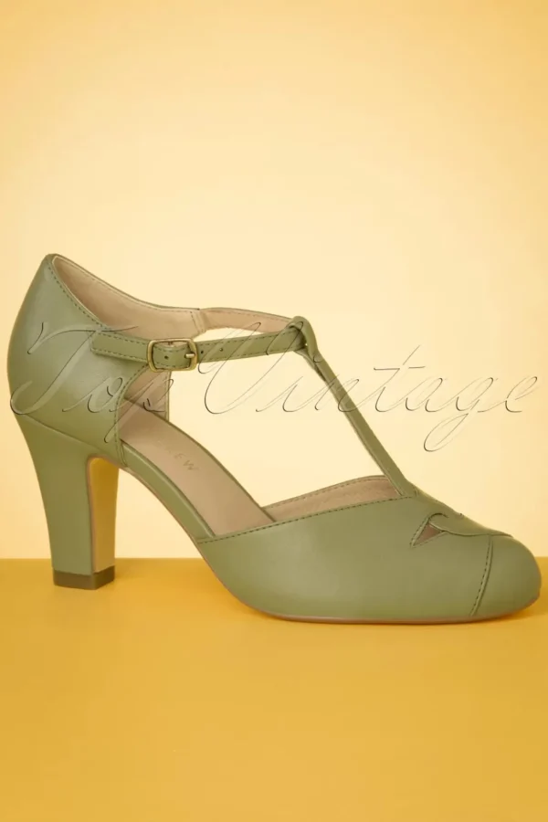 Glinda T-Strap Pumps In Salie-Chelsea Crew Shop