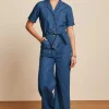 Gracie Jumpsuit Chambray In Denim Blauw-King Louie Discount