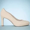 Grazia Suede Pumps In Havermelkbeige-Tamaris Store