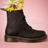 1460 Greasy Enkellaarzen In Zwart-Dr. Martens Cheap