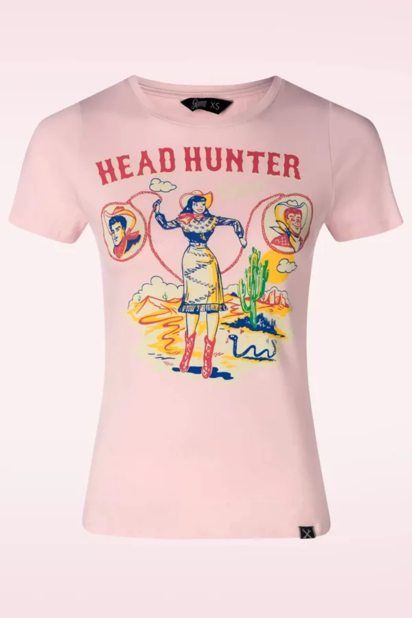 Head Hunter T-Shirt In Roze-Queen Kerosin Shop