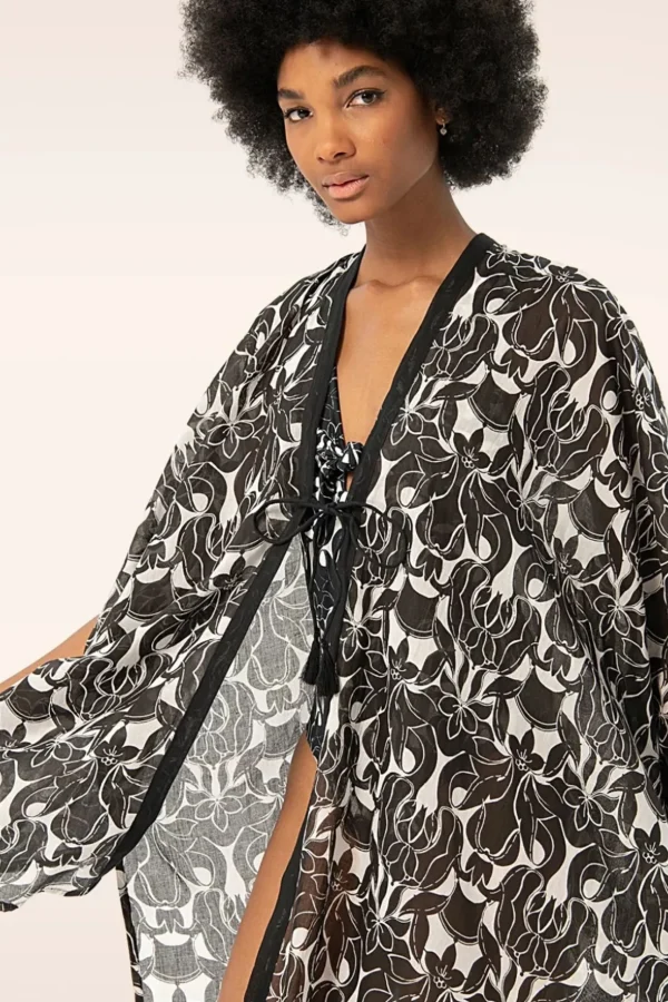 Inca Kimono In Zwart-Surkana Clearance