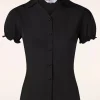 Jane Blouse In Zwart-Banned Retro Online