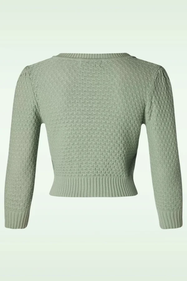 Jennie Vest In Duck Egg Groen-Mak Sweater Clearance